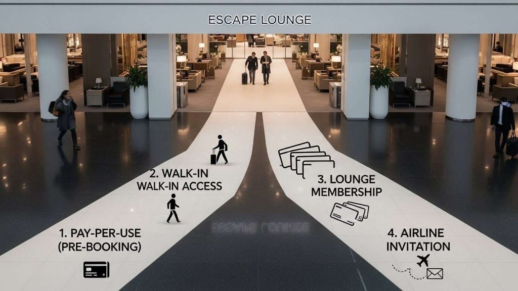 Accessing the Escape Lounge