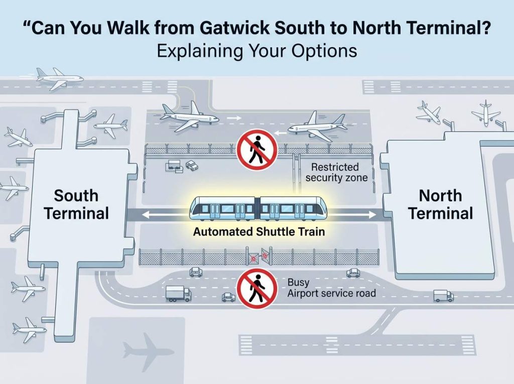 Can you walk from Gatwick south to north terminal Explaining Your Options
