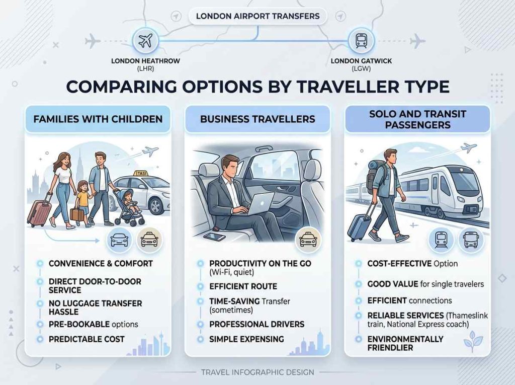 Comparing Options by Traveller Type
