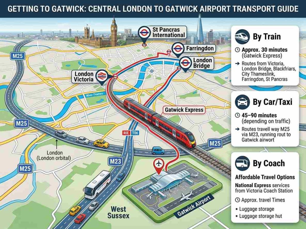 Getting to Gatwick Airport from London