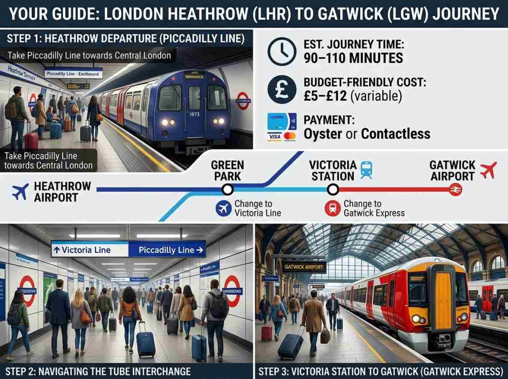 The London Underground route